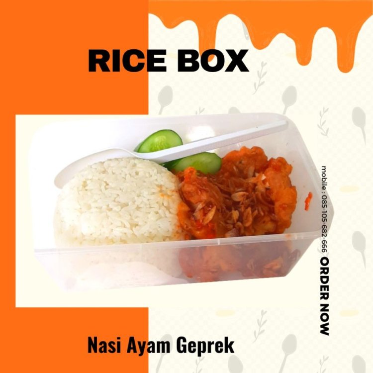 Rice Box Ayam Geprek: Pedasnya Menggoda