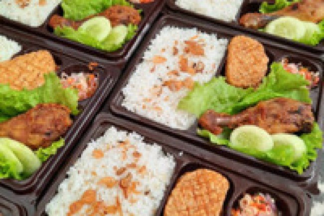 Rice Box Udang Tempura dengan Nasi Jepang