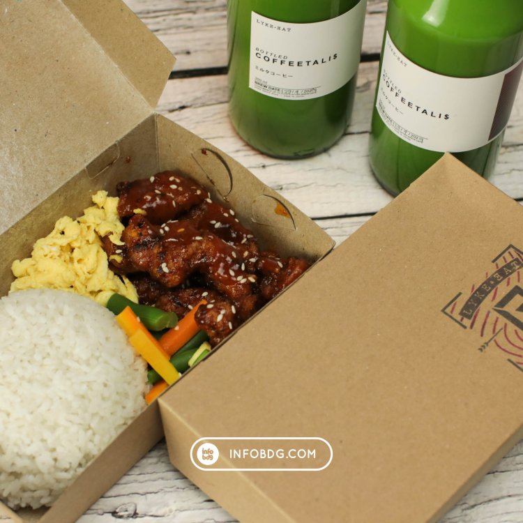 Rice Box ala Western: Burger, Kentang, dan Nasi dalam Satu Kotak